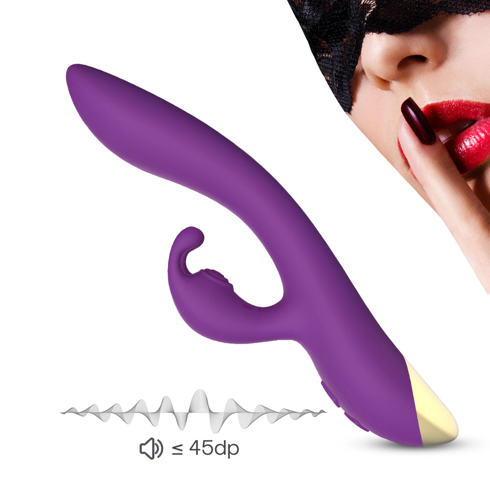 Silicone rechargeable double-headed G-spot vibrator sex toys adult female silent masturbation device