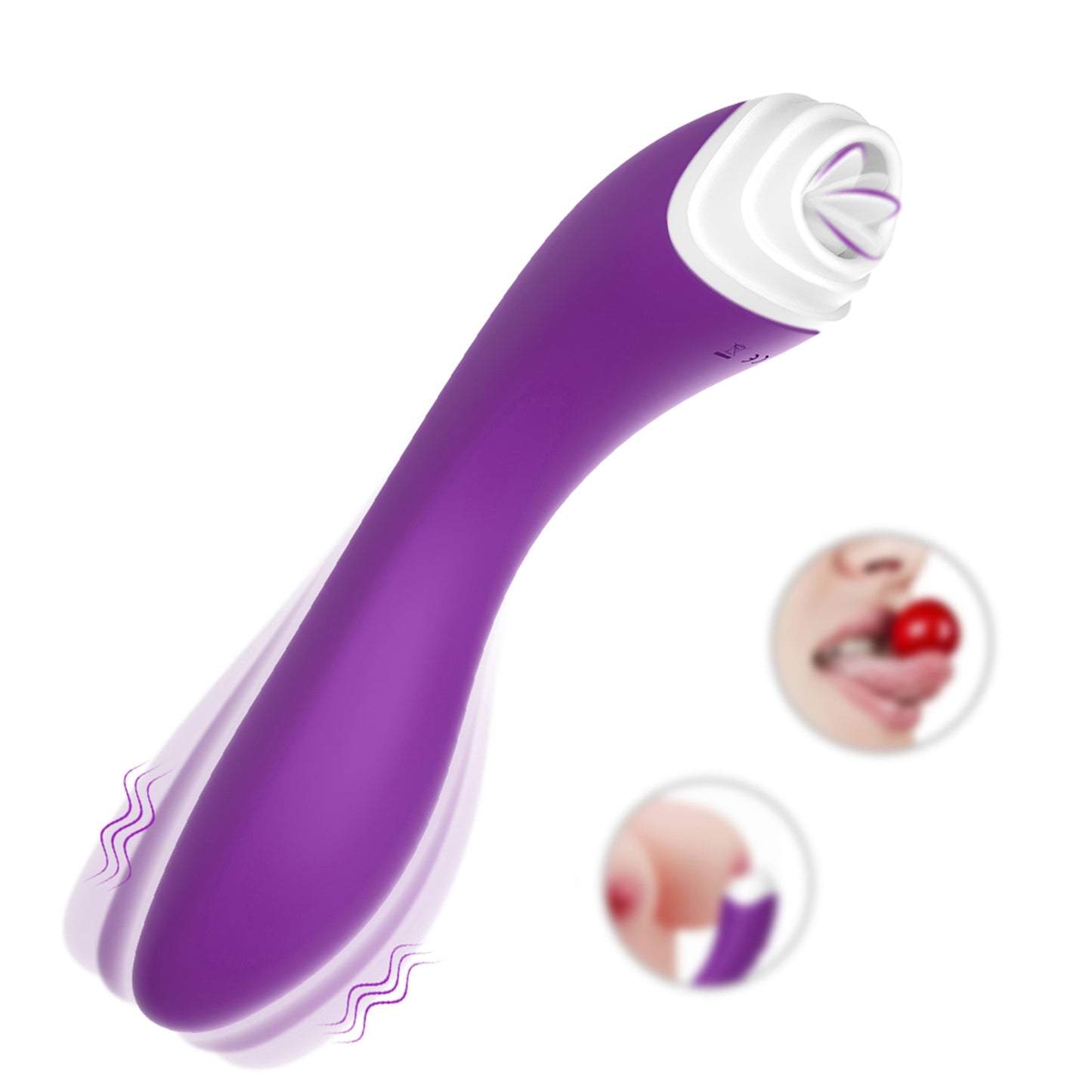 Fairyland tongue licking G-spot vibrating stick rechargeable 9-frequency flirting honey bean vibrating stick sex toys