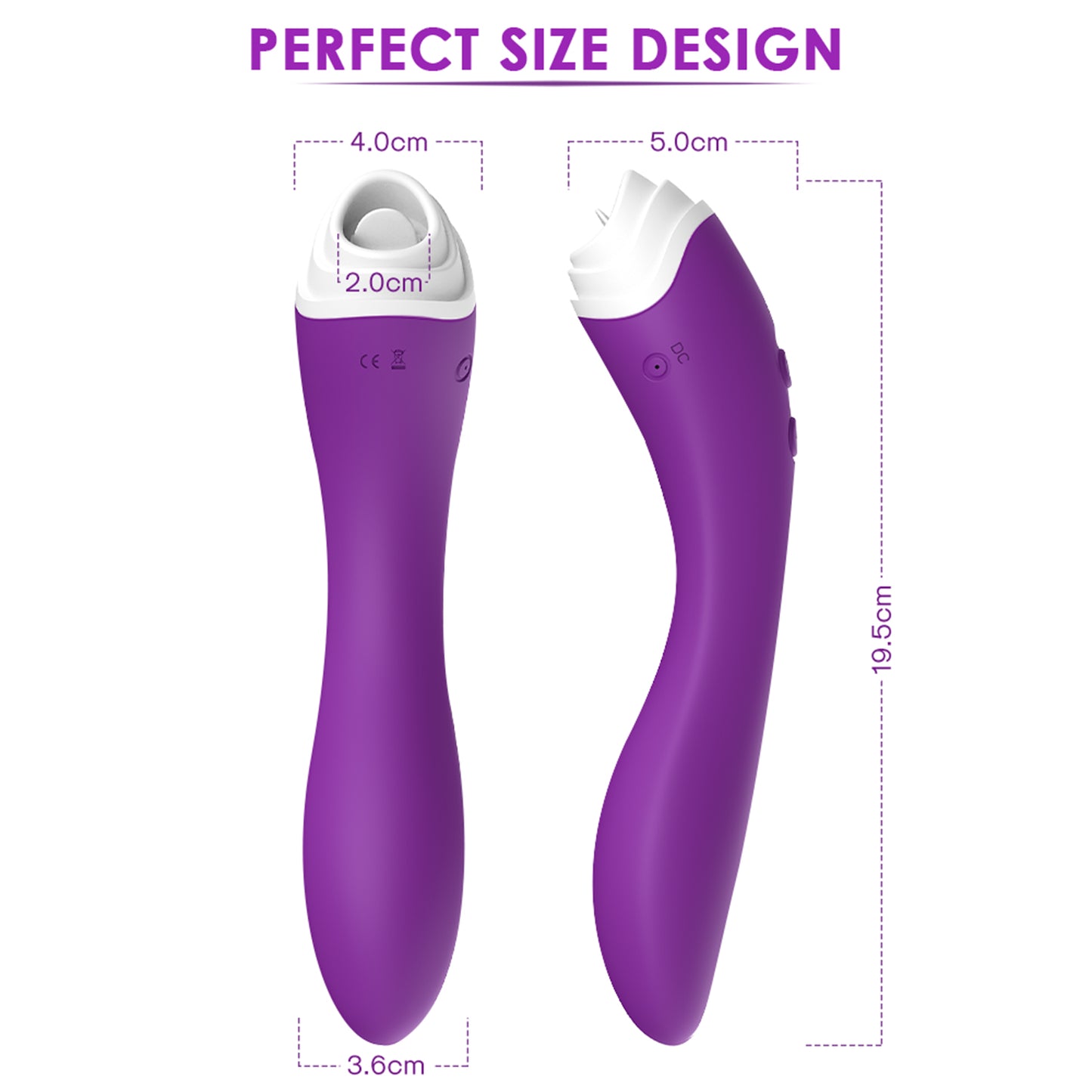 Fairyland tongue licking G-spot vibrating stick rechargeable 9-frequency flirting honey bean vibrating stick sex toys