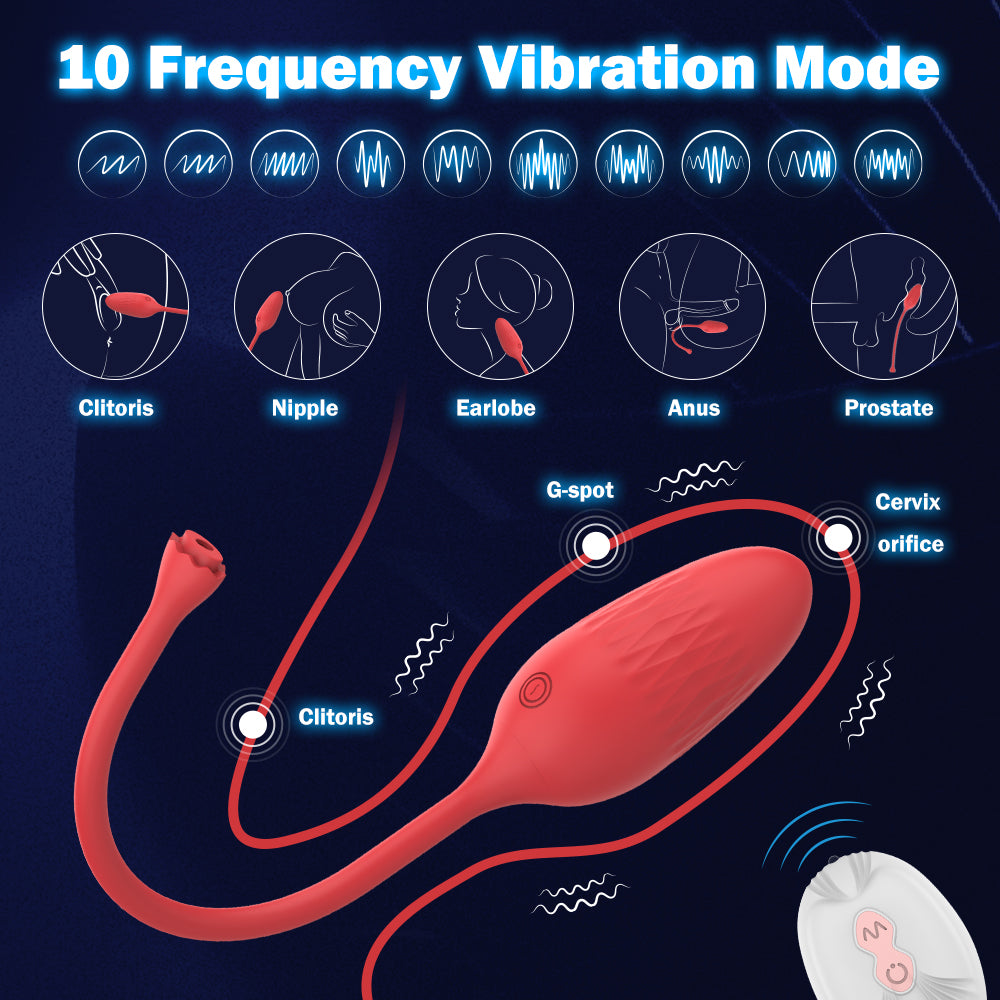 Rose-Fun Finger Pleasure Device G Spot Vibrator Sex Toy