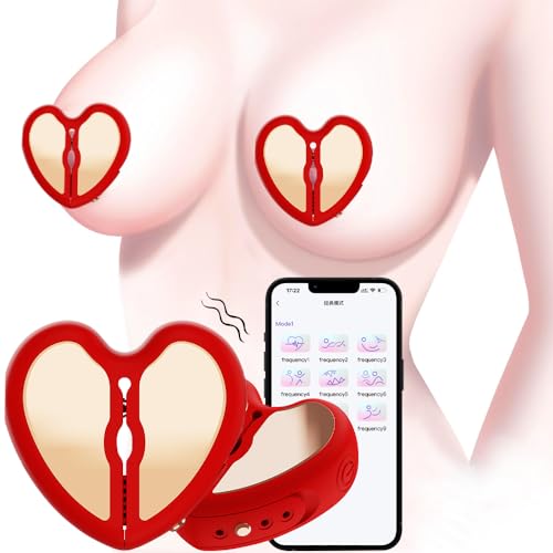 Love Nipple Clamps - Nipple Toys Nipple Vibrator, Nipple Toys Nipple Vibrator for Female Couple Sexual Pleasure