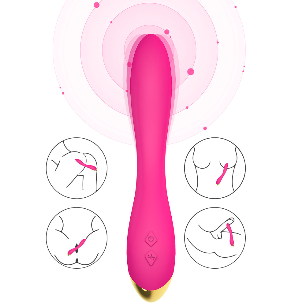 Flamingo Silicone USB Charging Mute Vibrating Sex Toys Female Masturbation Vibrator