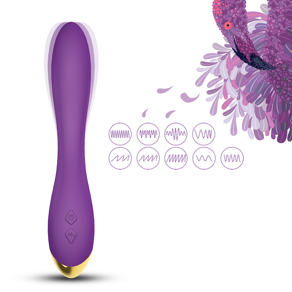 Flamingo Silicone USB Charging Mute Vibrating Sex Toys Female Masturbation Vibrator