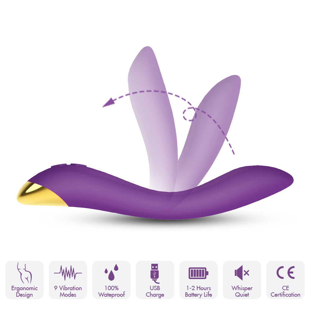 Flamingo Silicone USB Charging Mute Vibrating Sex Toys Female Masturbation Vibrator