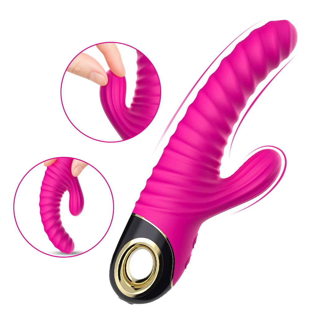 Threaded vibrating stick female AV stick vibrating sex toys electric pumping masturbation device for women