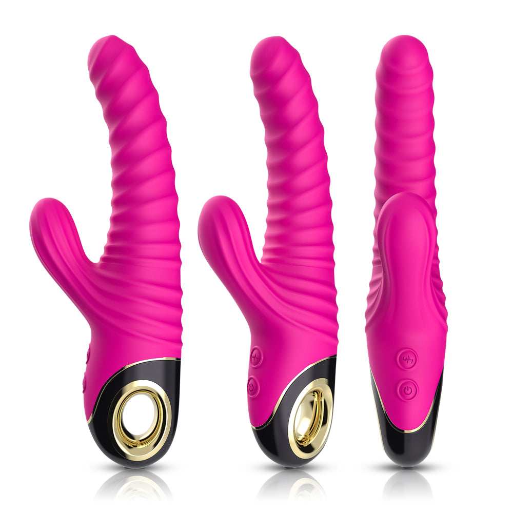 Threaded vibrating stick female AV stick vibrating sex toys electric pumping masturbation device for women