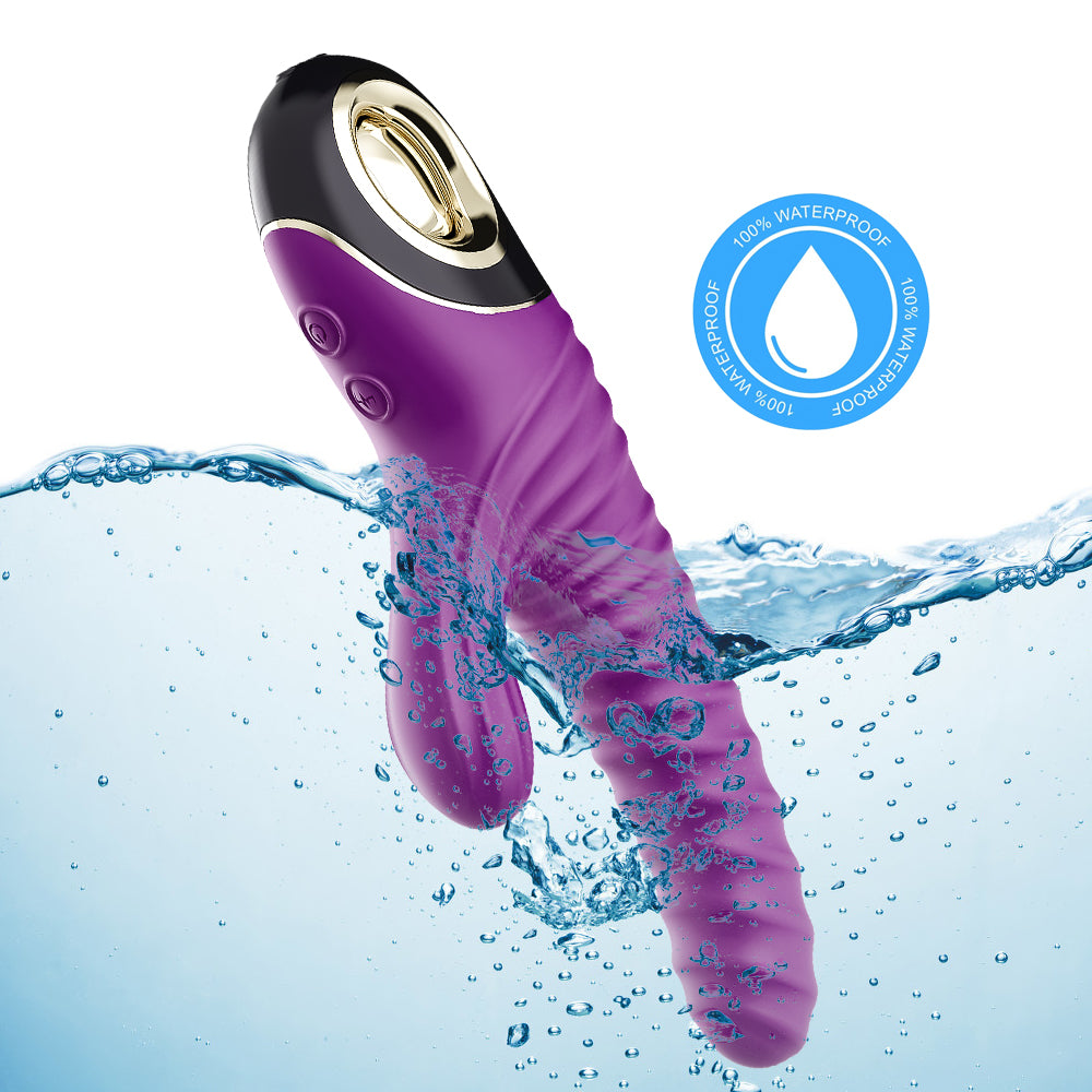 Threaded vibrating stick female AV stick vibrating sex toys electric pumping masturbation device for women