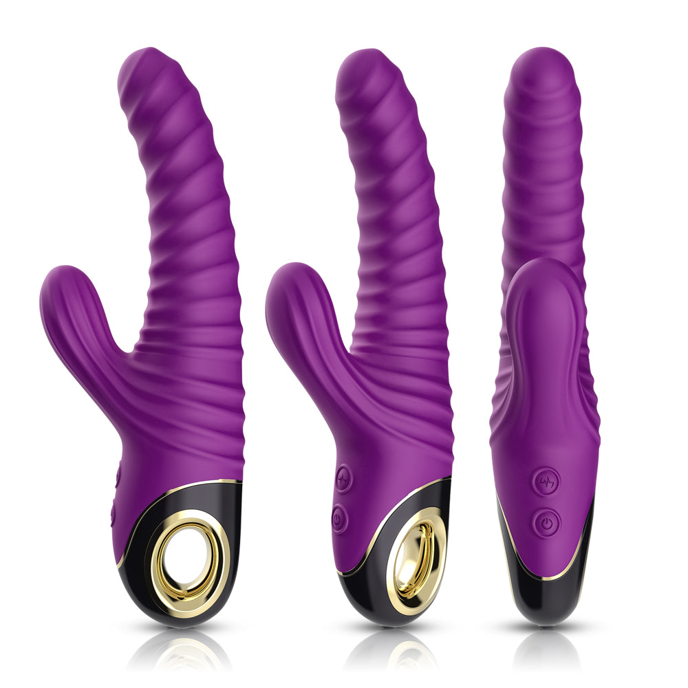 Threaded vibrating stick female AV stick vibrating sex toys electric pumping masturbation device for women