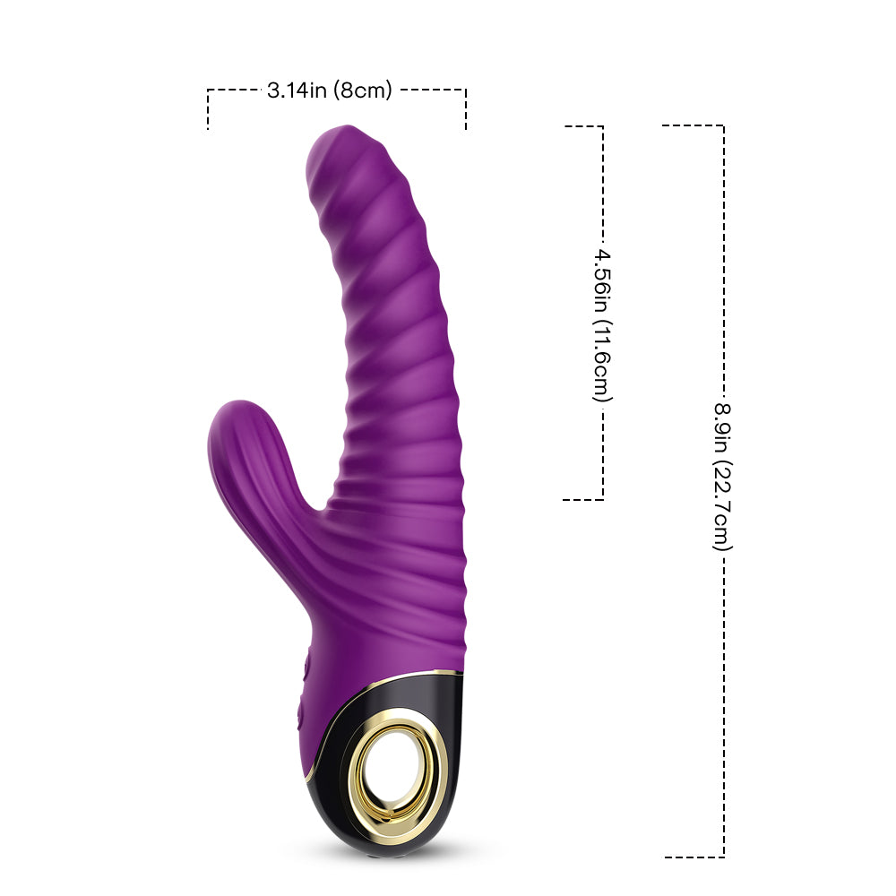 Threaded vibrating stick female AV stick vibrating sex toys electric pumping masturbation device for women